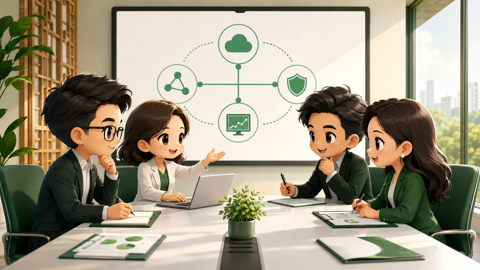 Đội ngũ chibi Arbolume và doanh nghiệp cùng lựa chọn lộ trình công nghệ phù hợp